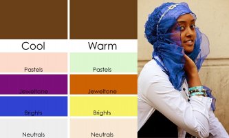 Warna hijab untuk kulit gelap