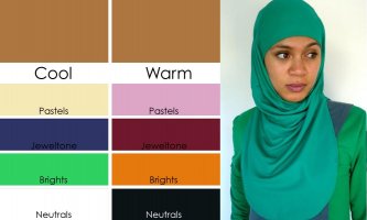 Warna hijab untuk kulit sedang