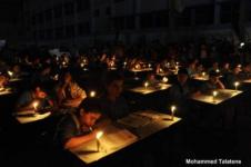 Krisis listrik di Gaza.