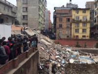 Gempa menghancurkan bangunan bersejarah di Nepal