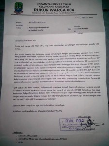 Penolakan Warga Bekasi--islamindonesia.id